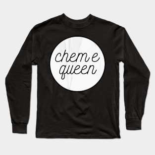 chem e queen white marble Long Sleeve T-Shirt